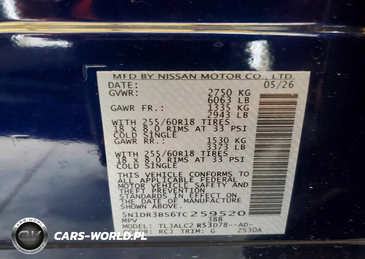2026 Nissan Pathfinder Sv VIN:5N1DR3BS6TC259520 - 14