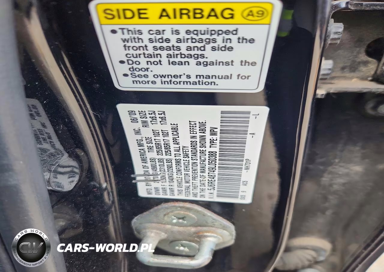 2009 Honda Cr-V Exl VIN:5J6RE48749L050388 - 14