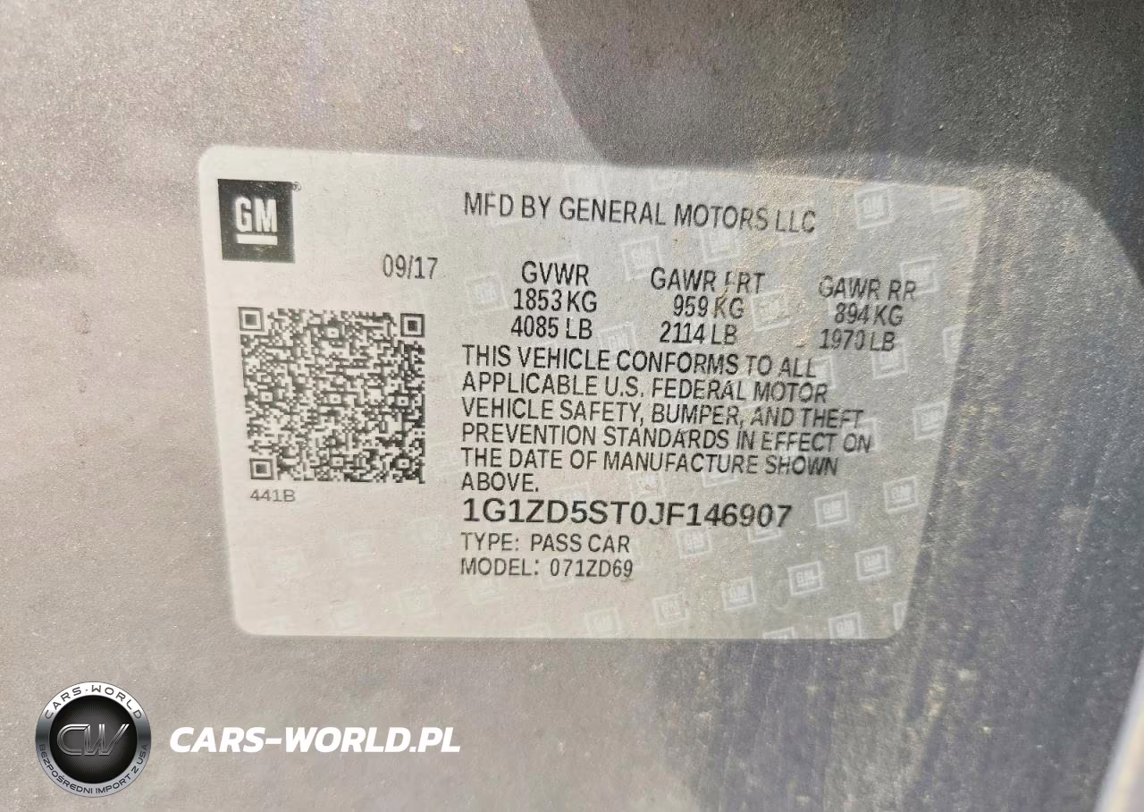 2018 Chevrolet Malibu Lt VIN:1G1ZD5ST0JF146907 - 13