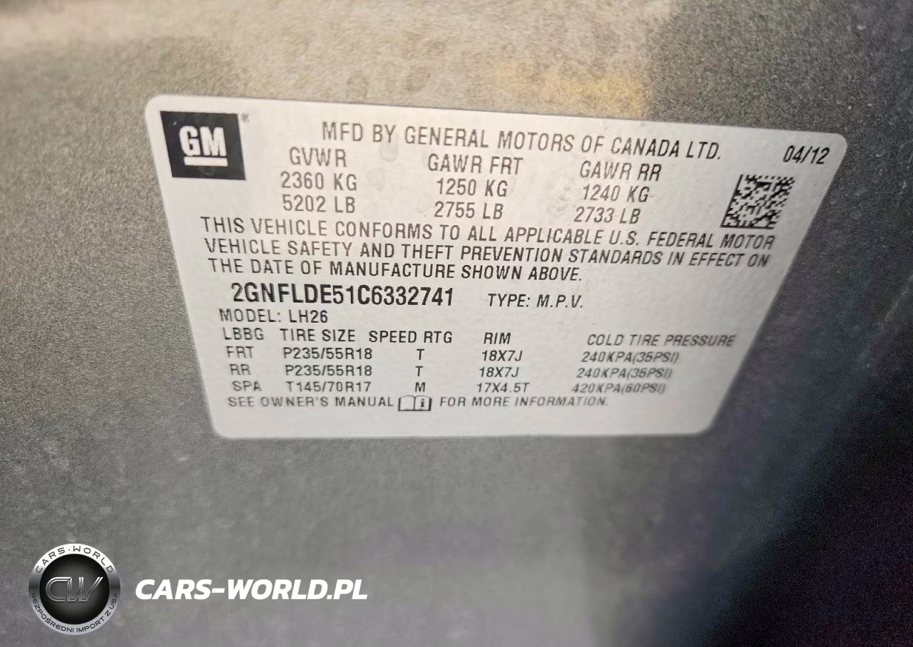 2012 Chevrolet Equinox Lt VIN:2GNFLDE51C6332741 - 12