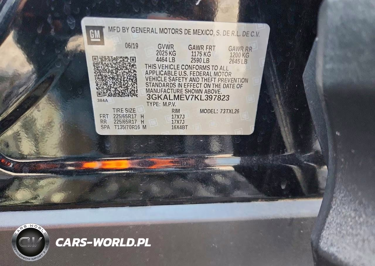 2019 GMC Terrain Sle VIN:3GKALMEV7KL397823 - 12