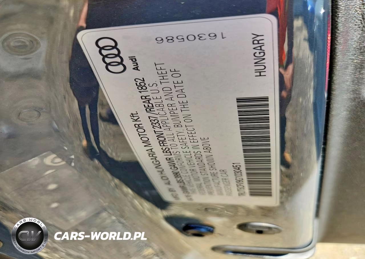 2016 Audi Tt VIN:TRUT5CFV9G1030451 - 12