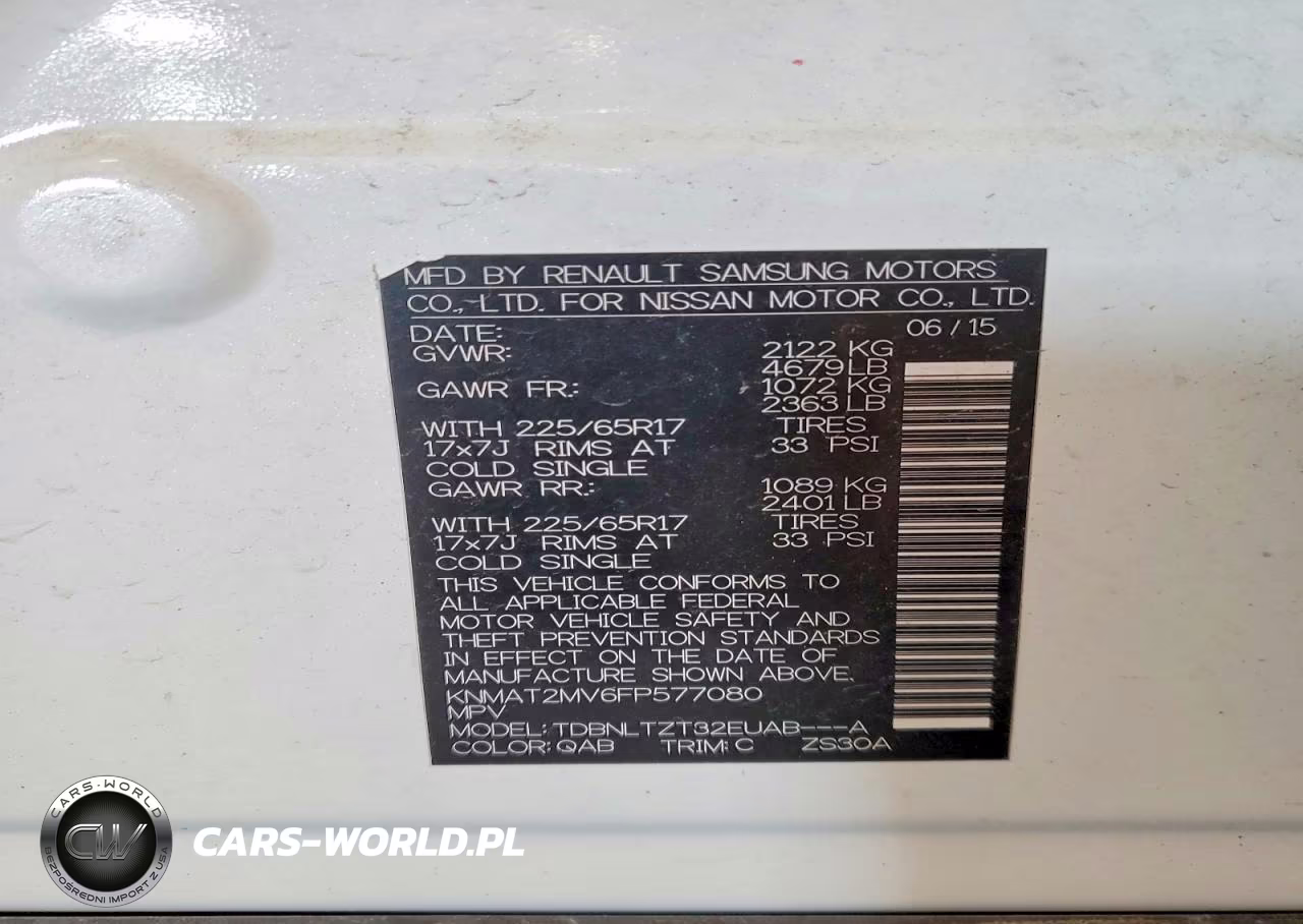 2015 Nissan Rogue Sv VIN:KNMAT2MV6FP577080 - 14