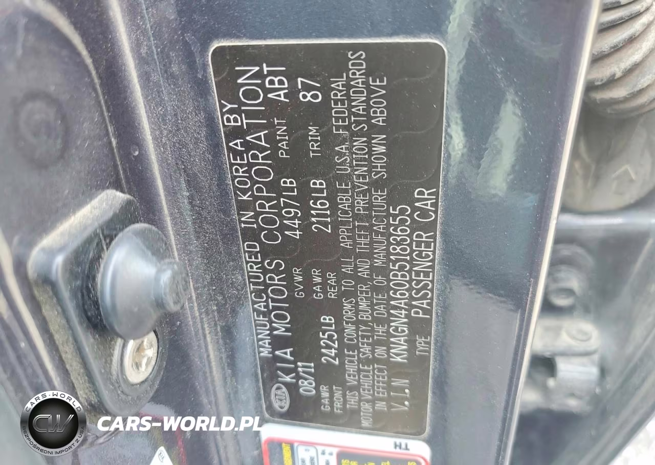 2011 Kia Optima Ex Turbo VIN:KNAGN4A60B5183655 - 12