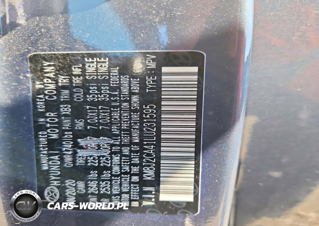 2020 Hyundai Tucson Se VIN:KM8J2CA41LU231595 - 13