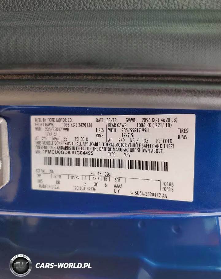 2018 Ford Escape Se VIN:1FMCU0GD8JUC04495 - 14
