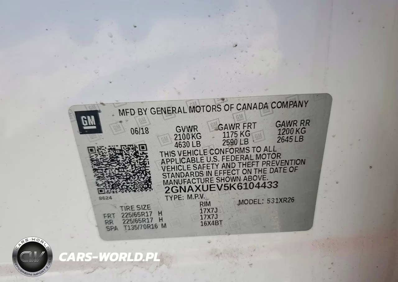 2019 Chevrolet Equinox Lt VIN:2GNAXUEV5K6104433 - 13