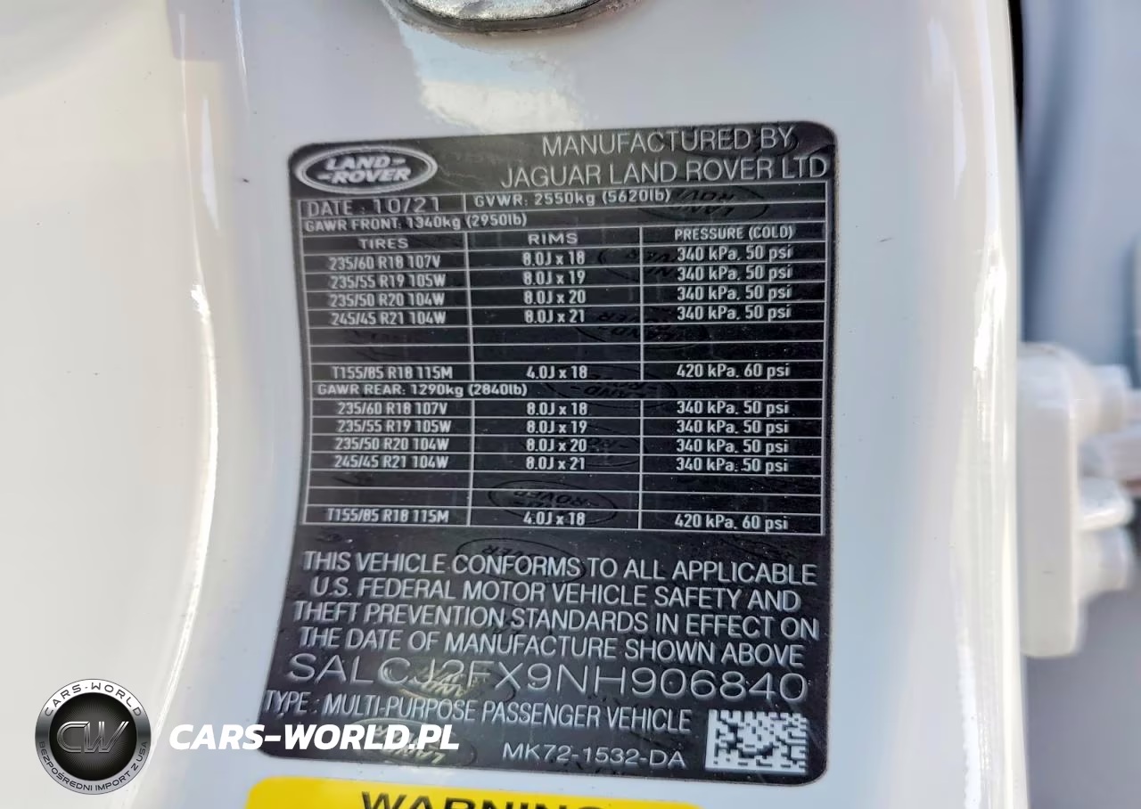 2022 Land Rover Discovery Sport S VIN:SALCJ2FX9NH906840 - 13