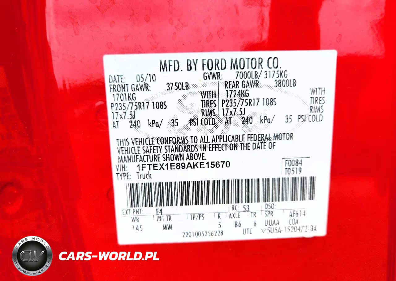 2010 Ford F150 Super Cab VIN:1FTEX1E89AKE15670 - 12