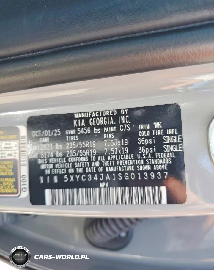 2025 Kia Ev6 Wind VIN:5XYC34JA1SG013937 - 13