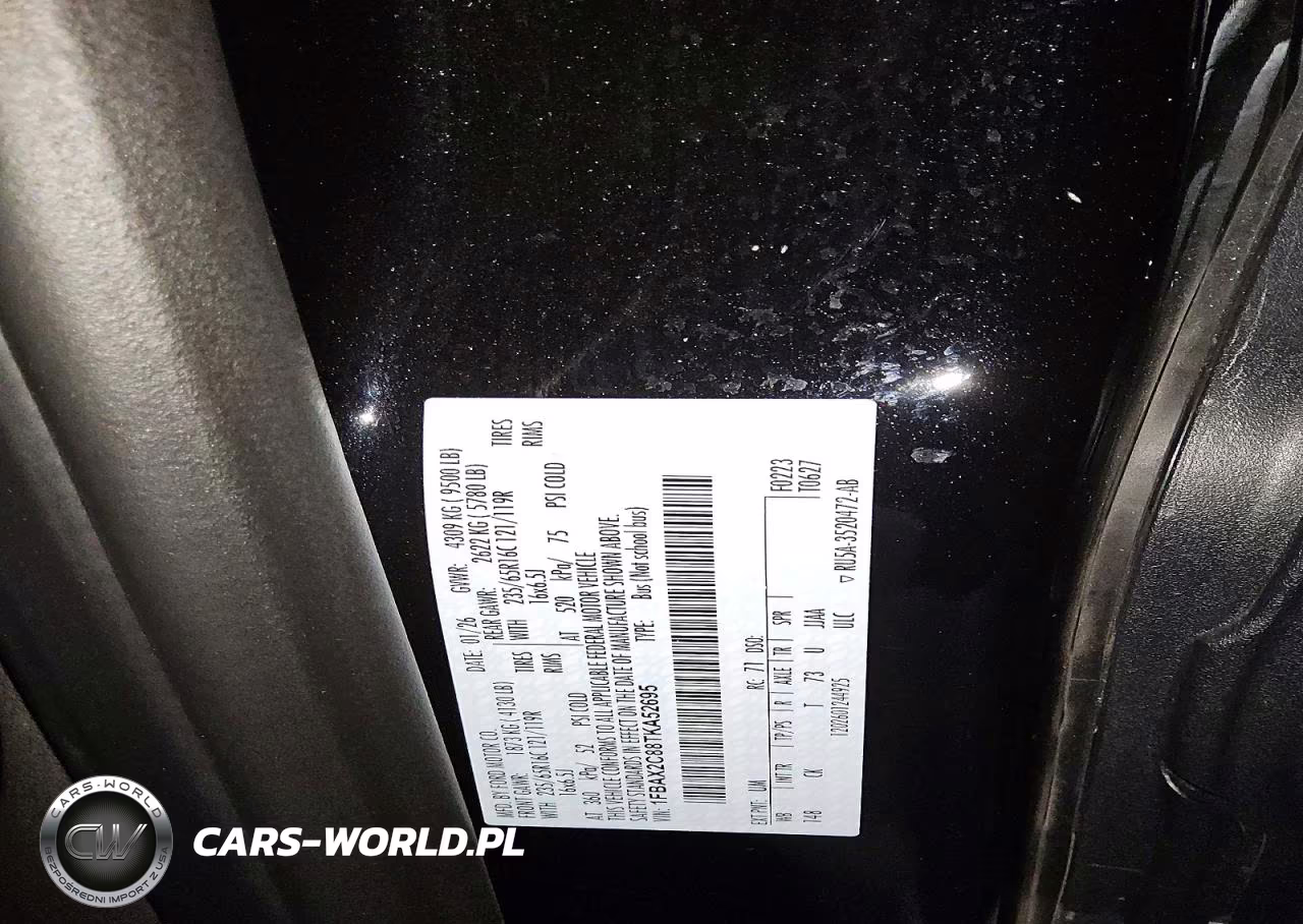 2026 Ford Transit T-350 VIN:1FBAX2C88TKA52695 - 13