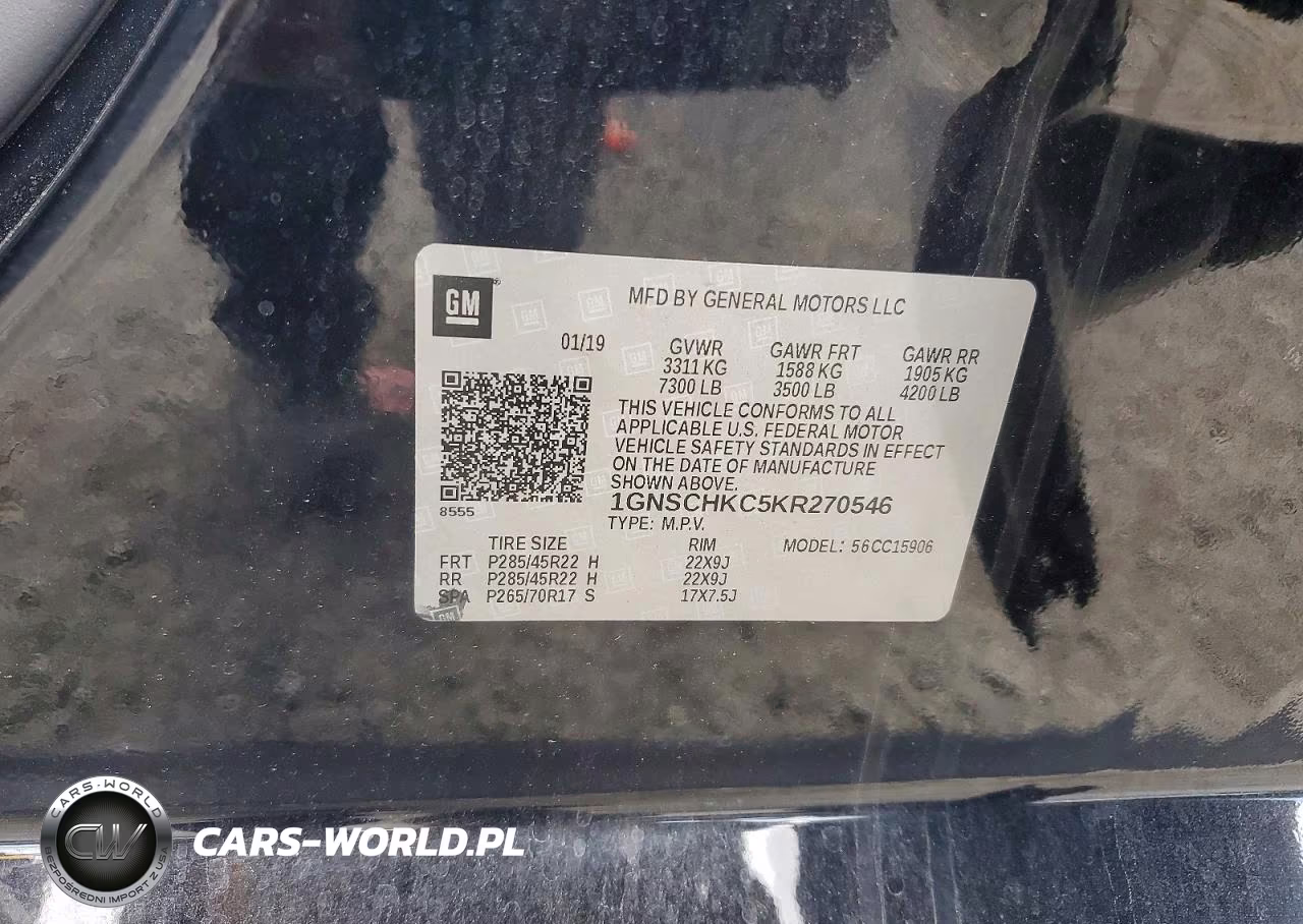 2019 Chevrolet Suburban Lt VIN:1GNSCHKC5KR270546 - 13