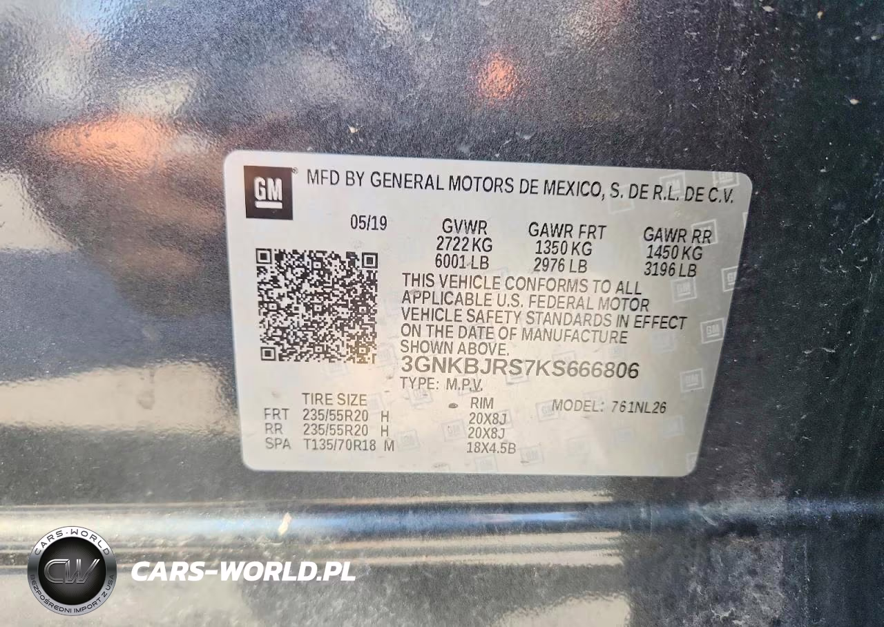 2019 Chevrolet Blazer Rs VIN:3GNKBJRS7KS666806 - 12