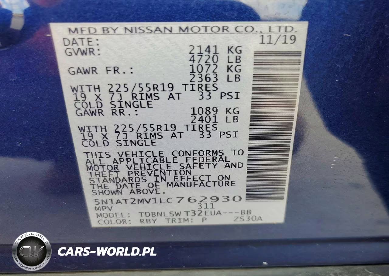 2020 Nissan Rogue Sl VIN:5N1AT2MV1LC762930 - 13