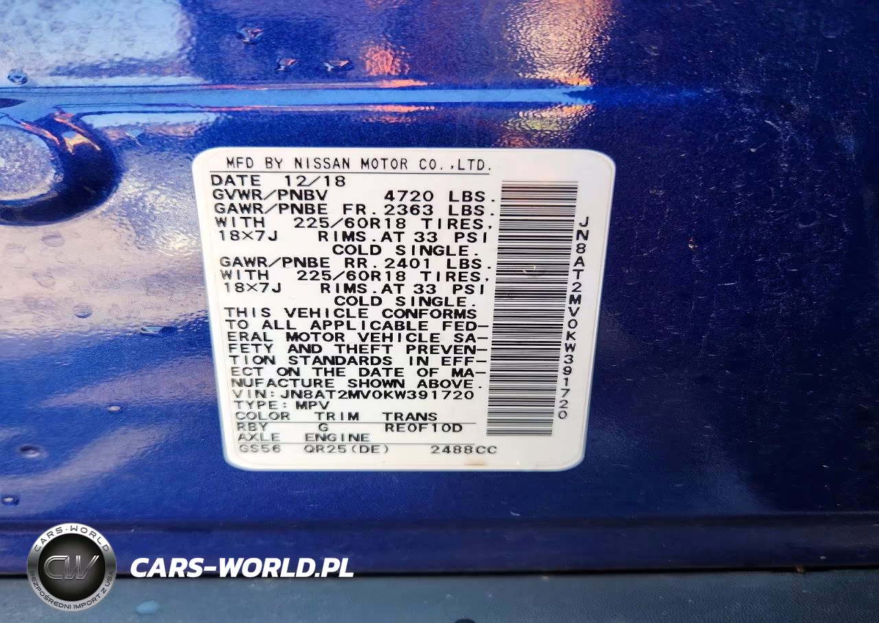 2019 Nissan Rogue Sv VIN:JN8AT2MV0KW391720 - 13