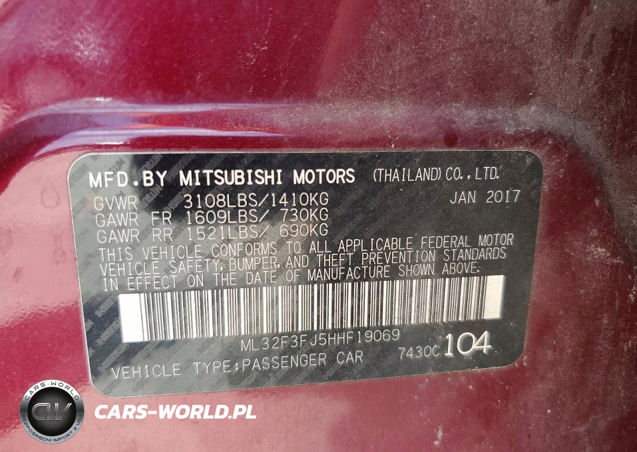 2017 Mitsubishi Mirage G4 Es VIN:ML32F3FJ5HHF19069 - 12