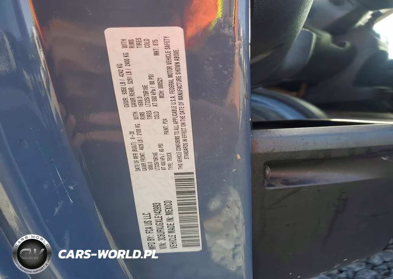 2020 Ram Promaster 3500 Delivery Van VIN:3C6URVJGXLE143993 - 13
