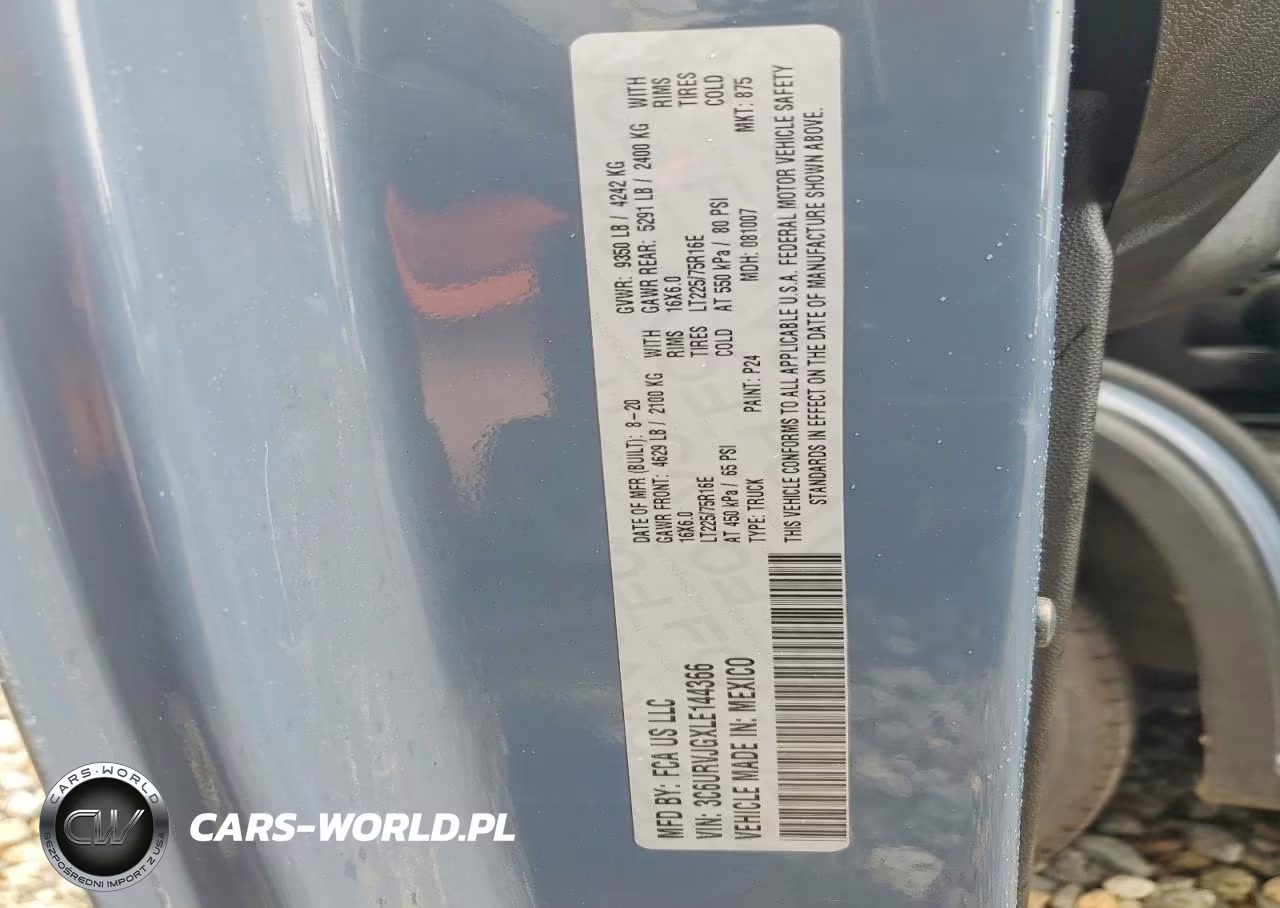 2020 Ram Promaster 3500 Delivery Van VIN:3C6URVJGXLE144366 - 12