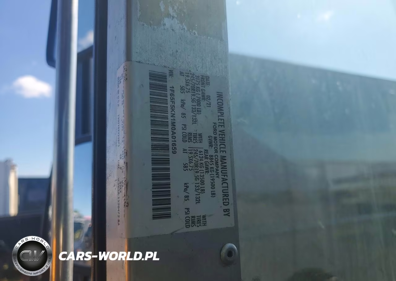 2021 Ford F59 Delivery Truck VIN:1F65F5KN1M0A01659 - 12