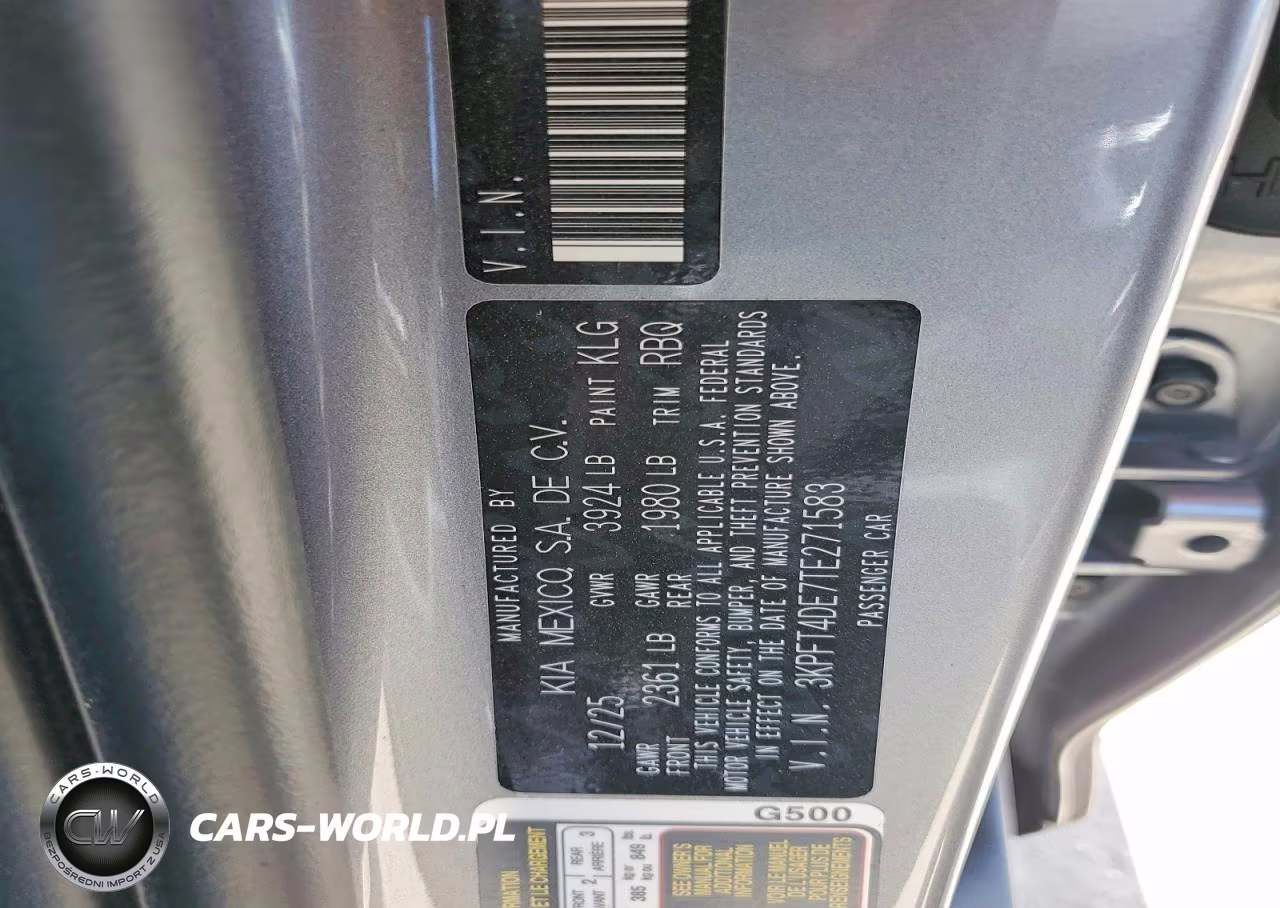 2026 Kia K4 Lxs VIN:3KPFT4DE7TE271583 - 12
