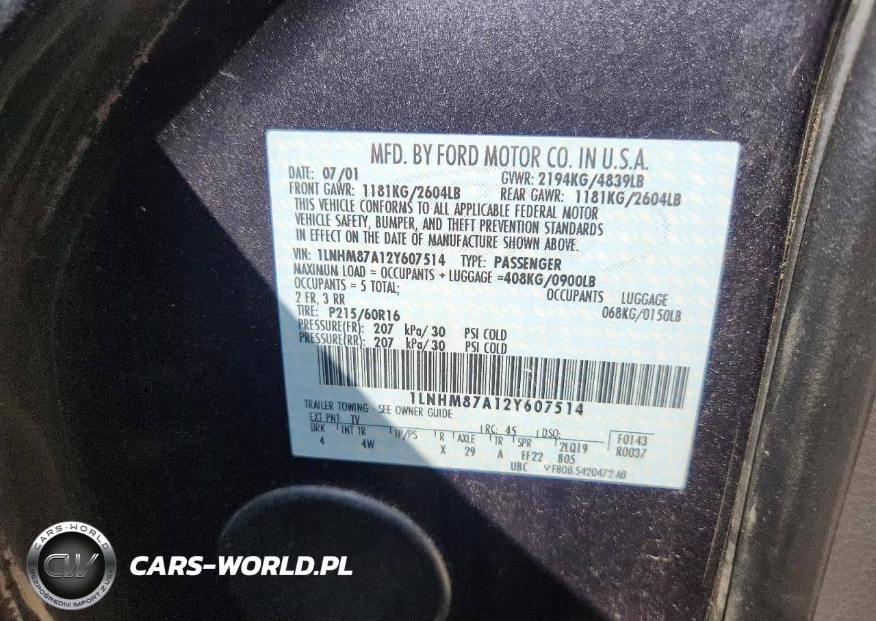 2002 Lincoln Ls VIN:1LNHM87A12Y607514 - 13