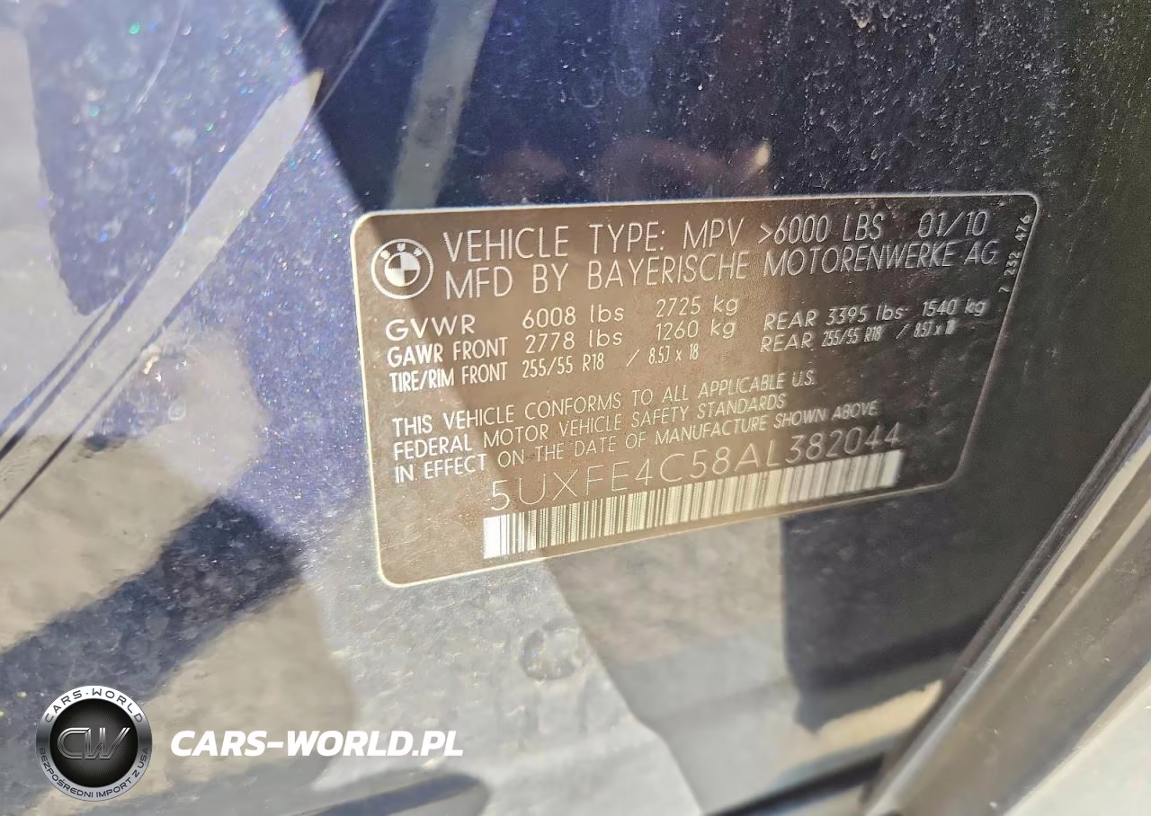 2010 BMW X5 xDrive30I VIN:5UXFE4C58AL382044 - 13