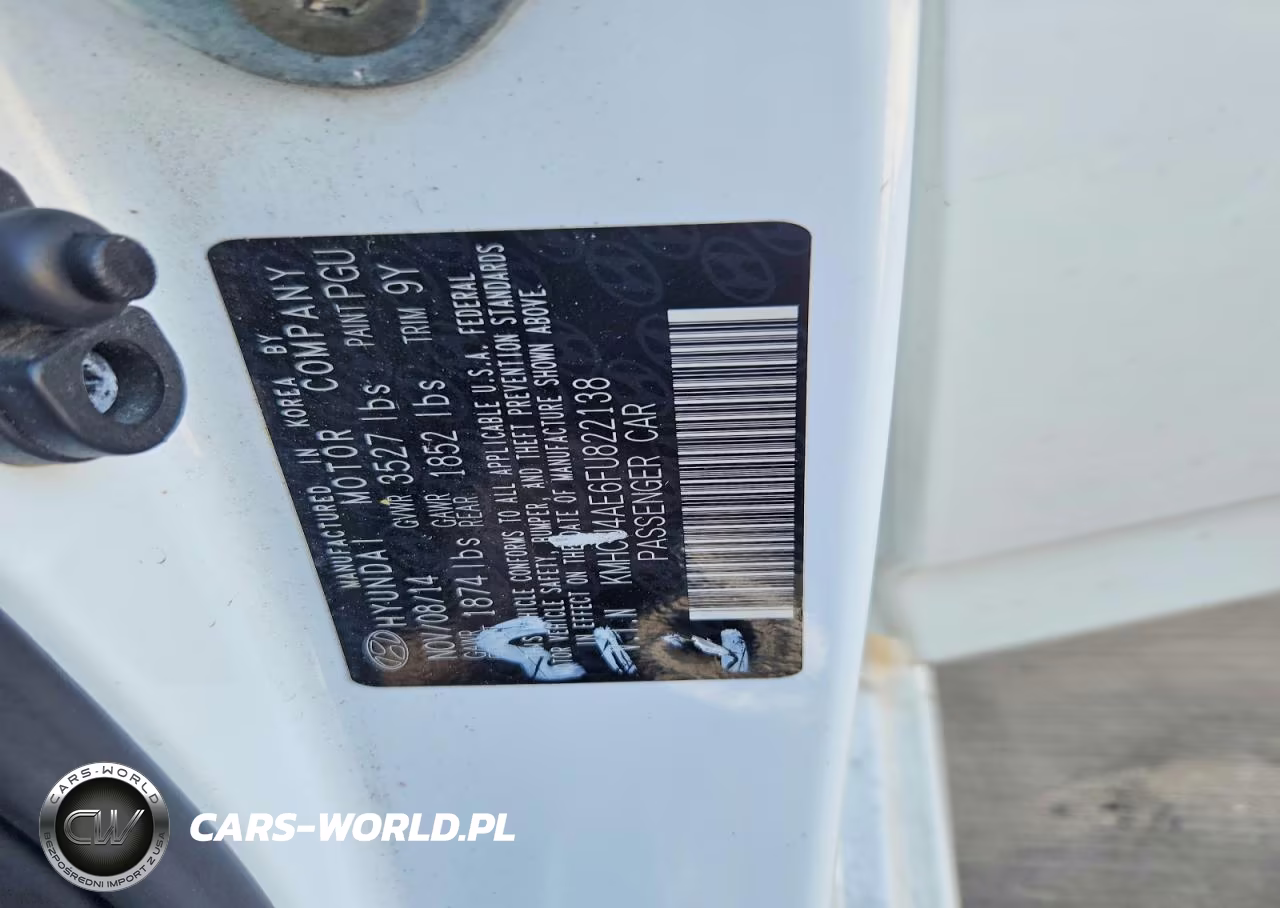 2015 Hyundai Accent Gls VIN:KMHCU4AE6FU822138 - 12
