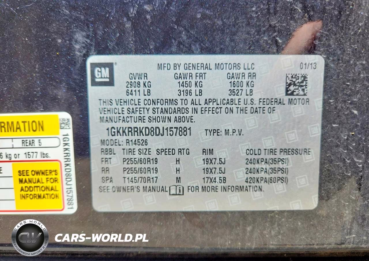 2013 GMC Acadia Slt-1 VIN:1GKKRRKD8DJ157881 - 13