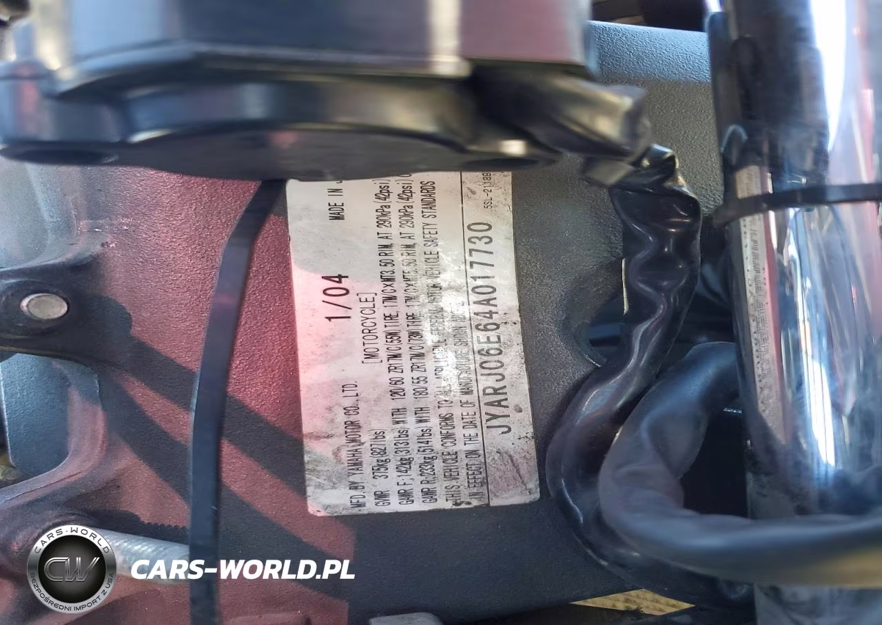 2004 Yamaha Yzfr6 L VIN:JYARJ06E64A017730 - 9