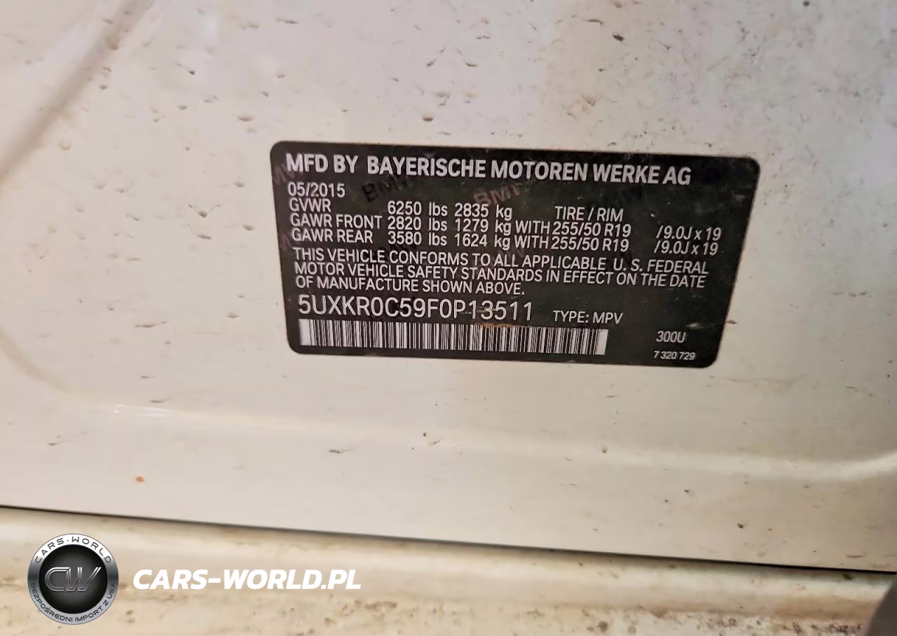 2015 BMW X5 xDrive35I VIN:5UXKR0C59F0P13511 - 12