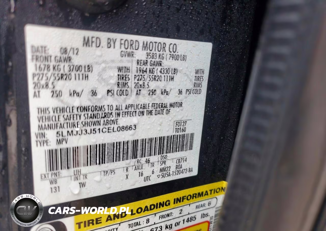 2012 Lincoln Navigator L VIN:5LMJJ3J51CEL08663 - 13