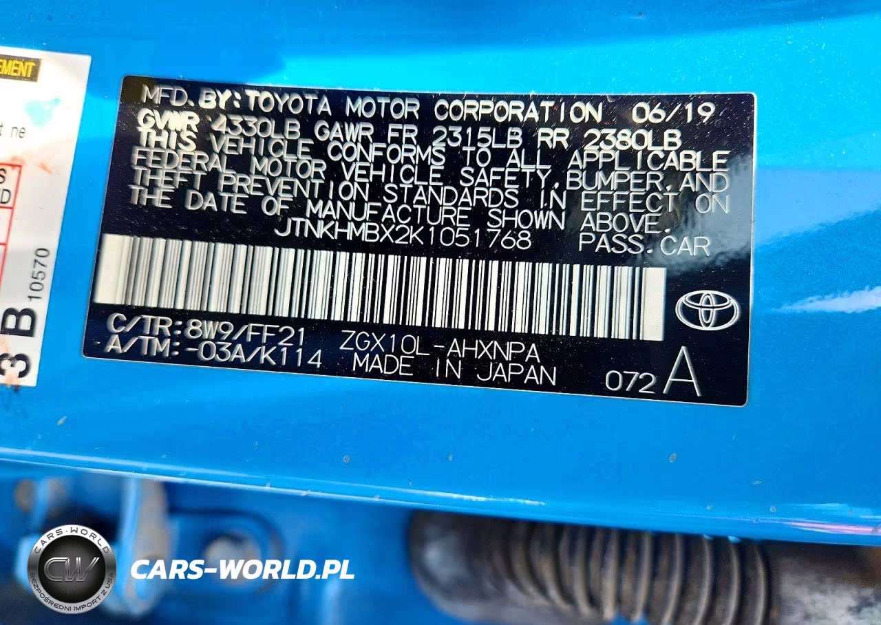 2019 Toyota C-Hr Xle VIN:JTNKHMBX2K1051768 - 12