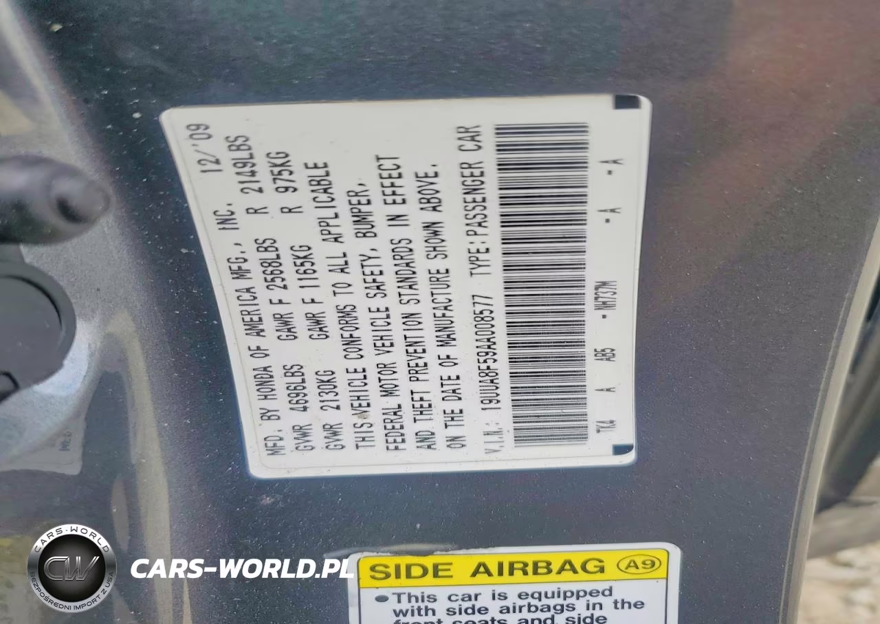 2010 Acura Tl VIN:19UUA8F59AA008577 - 12