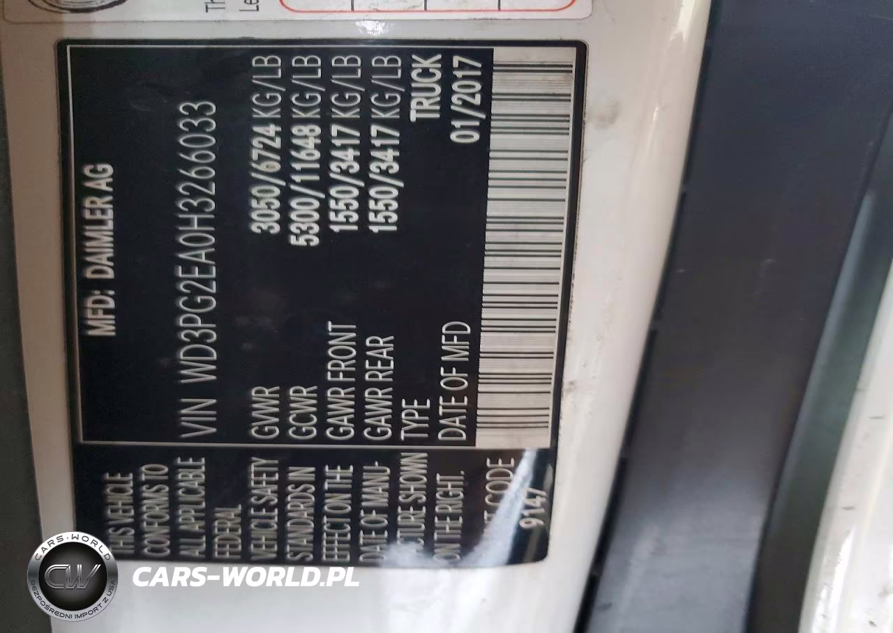 2017 Mercedes-Benz Metris VIN:WD3PG2EA0H3266033 - 13