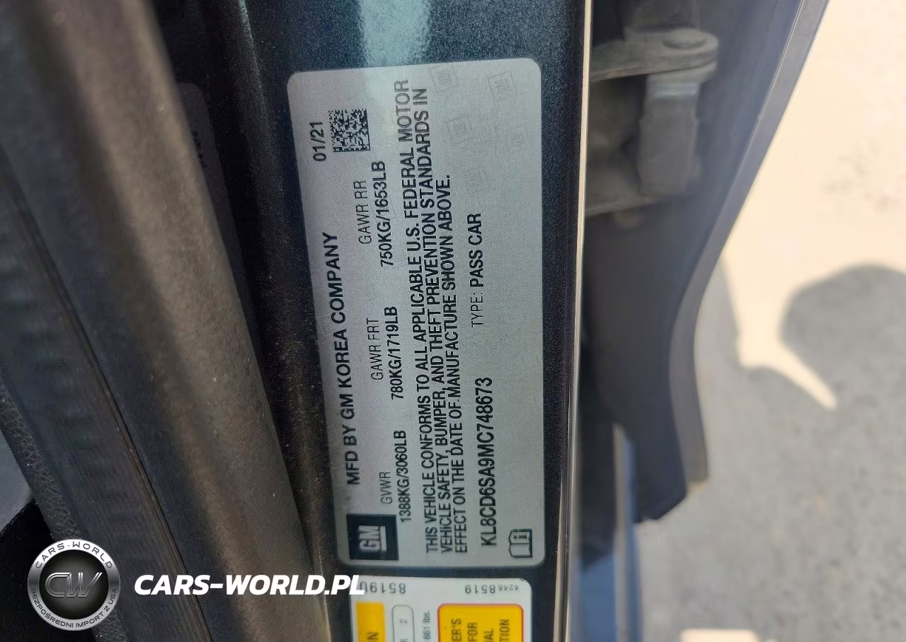 2021 Chevrolet Spark 1Lt VIN:KL8CD6SA9MC748673 - 12