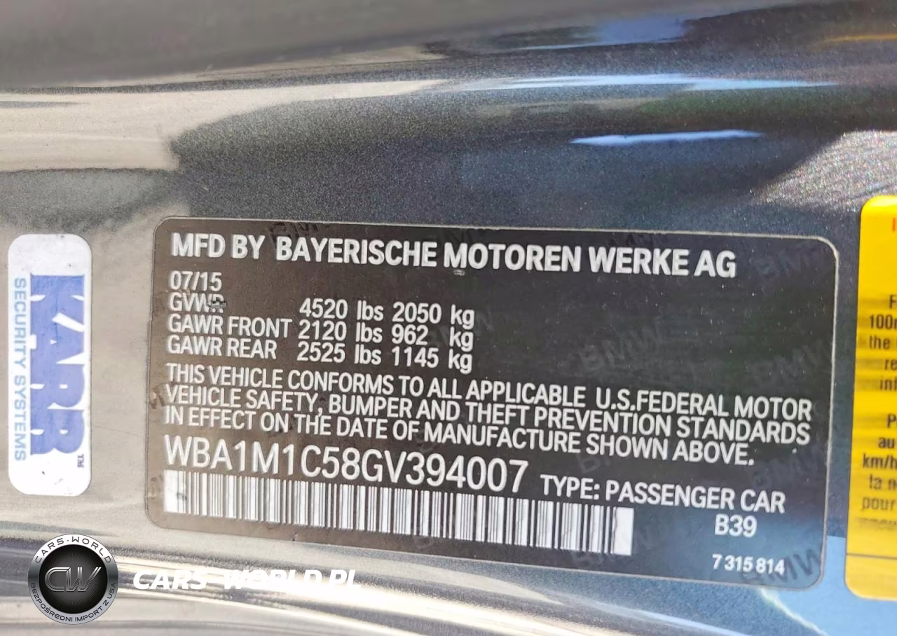 2016 BMW M235I VIN:WBA1M1C58GV394007 - 12