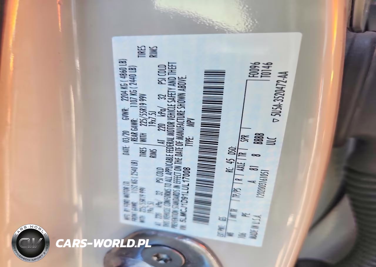 2020 Lincoln Corsair VIN:5LMCJ1D91LUL17008 - 13