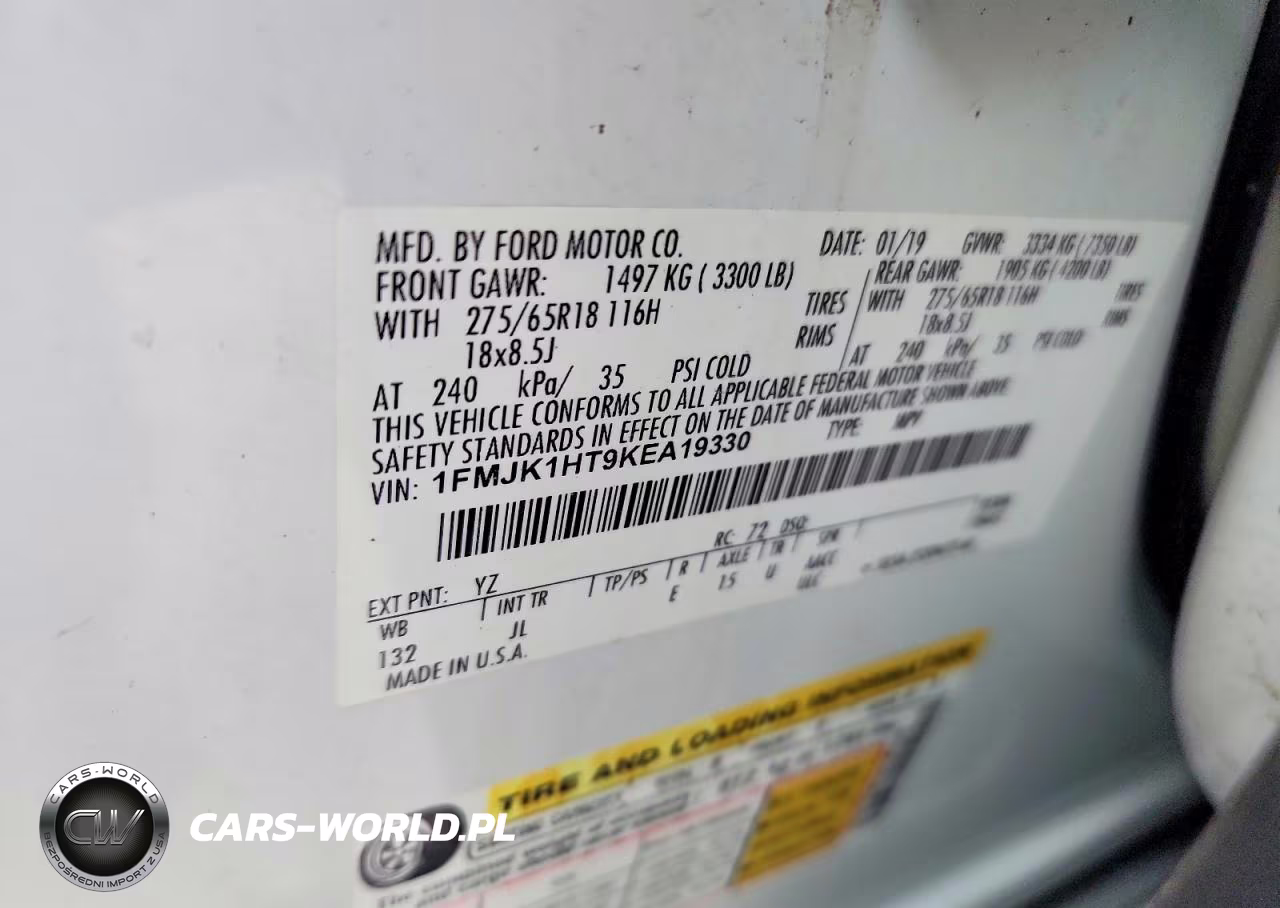 2019 Ford Expedition Max Xlt VIN:1FMJK1HT9KEA19330 - 13