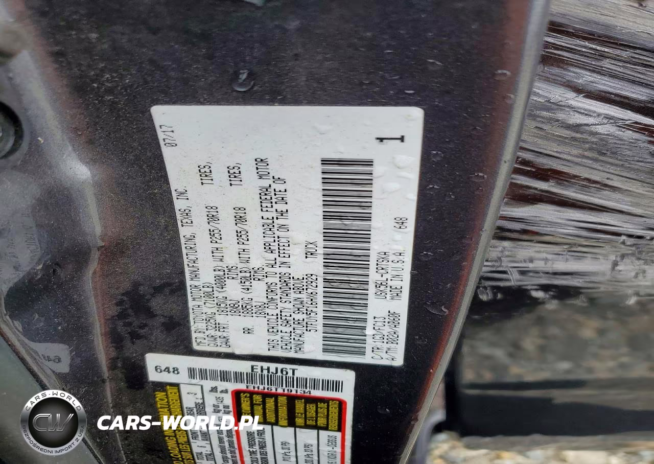 2017 Toyota Tundra Sr5 VIN:5TFUY5F16HX672929 - 12
