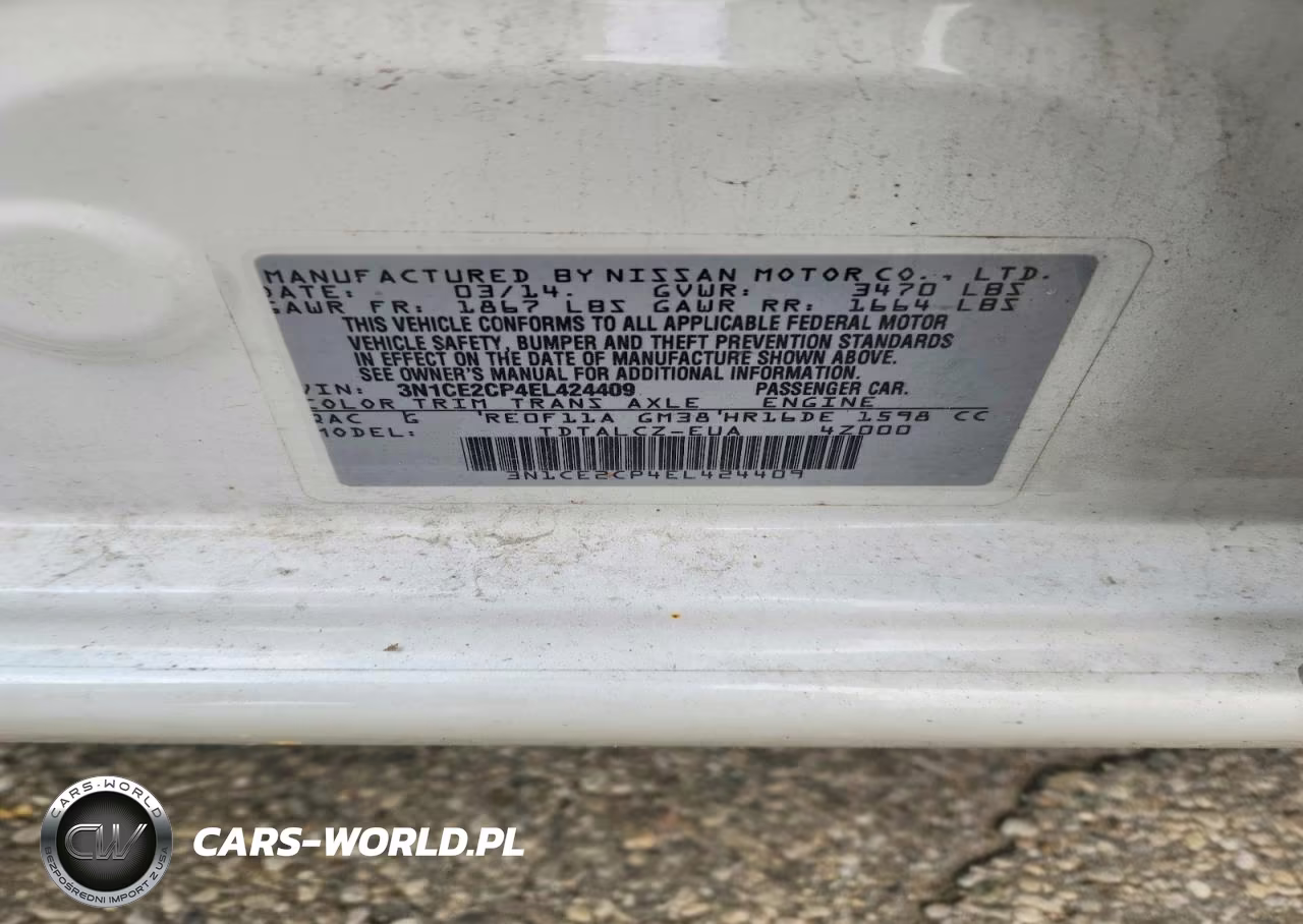 2014 Nissan Versa Note S Plus VIN:3N1CE2CP4EL424409 - 12