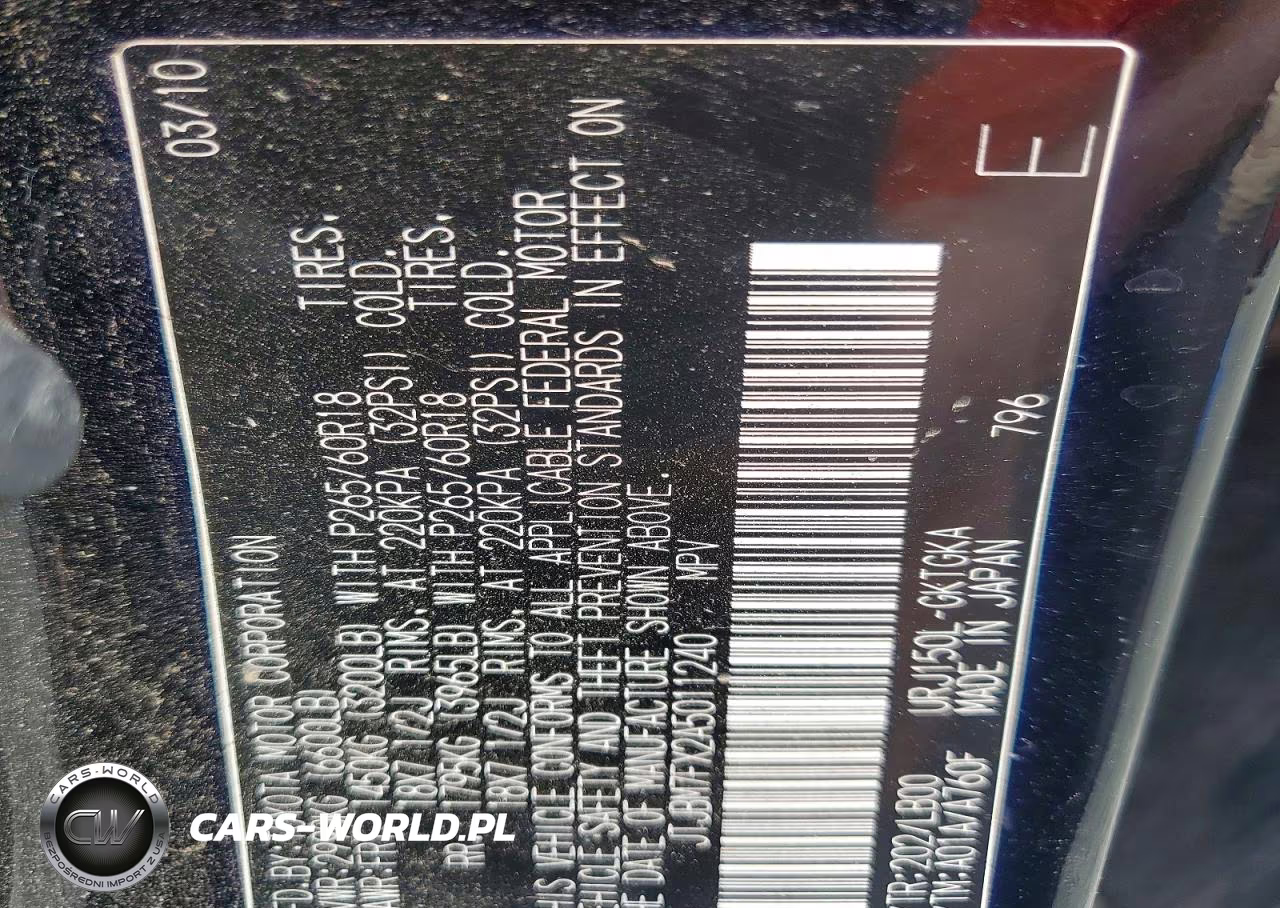 2010 Lexus Gx 460 VIN:JTJBM7FX2A5011240 - 13
