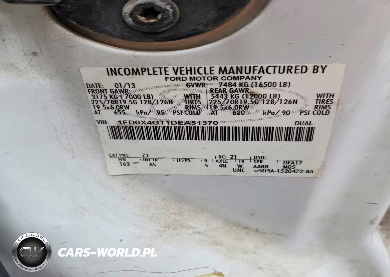 2013 Ford F450 Super Duty VIN:1FD0X4GT1DEA51370 - 12