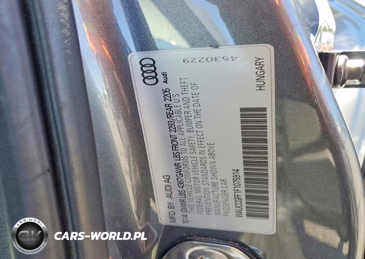 2015 Audi A3 Premium Plus VIN:WAUCCGFF1F1075914 - 12
