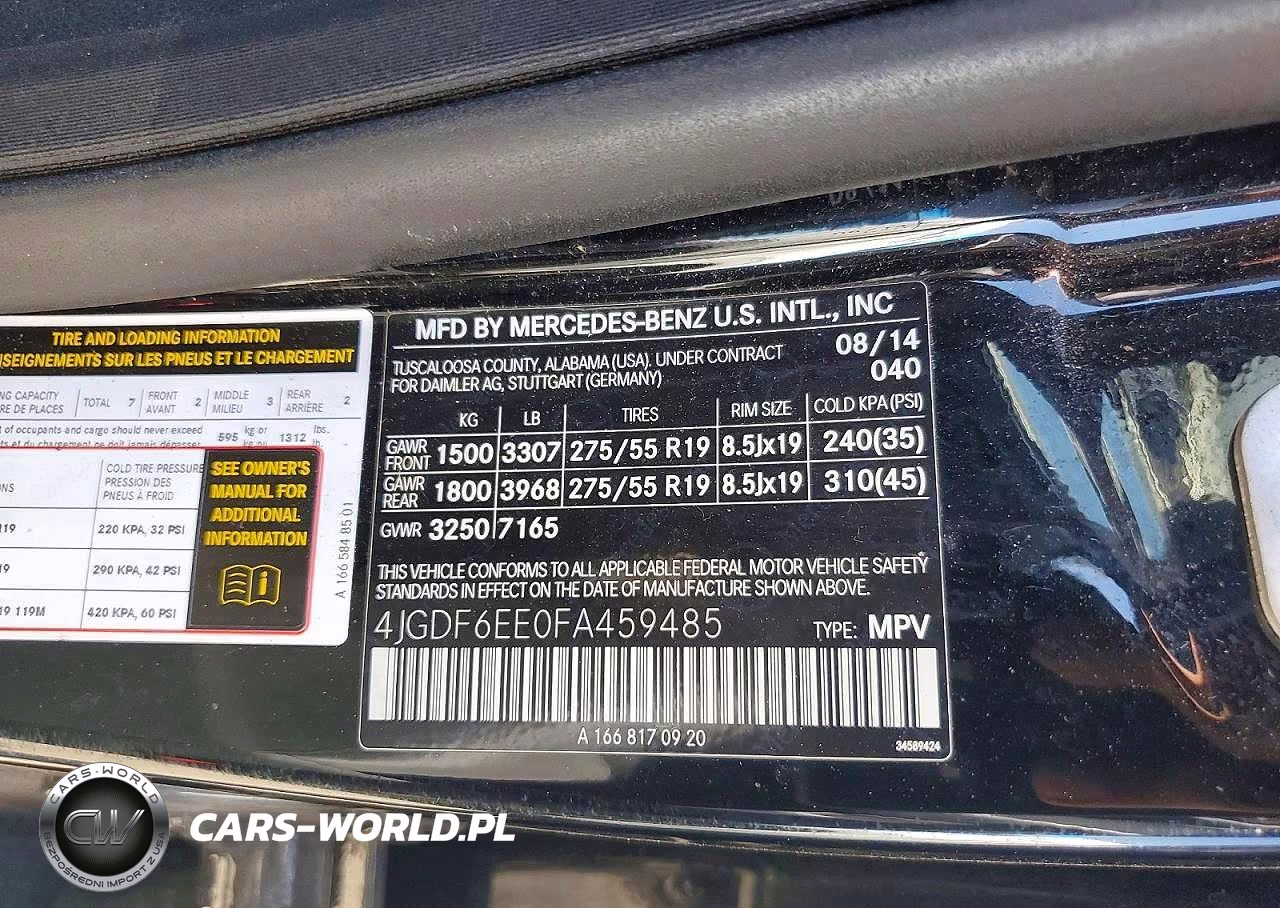 2015 Mercedes-Benz Gl 450 4Matic VIN:4JGDF6EE0FA459485 - 13
