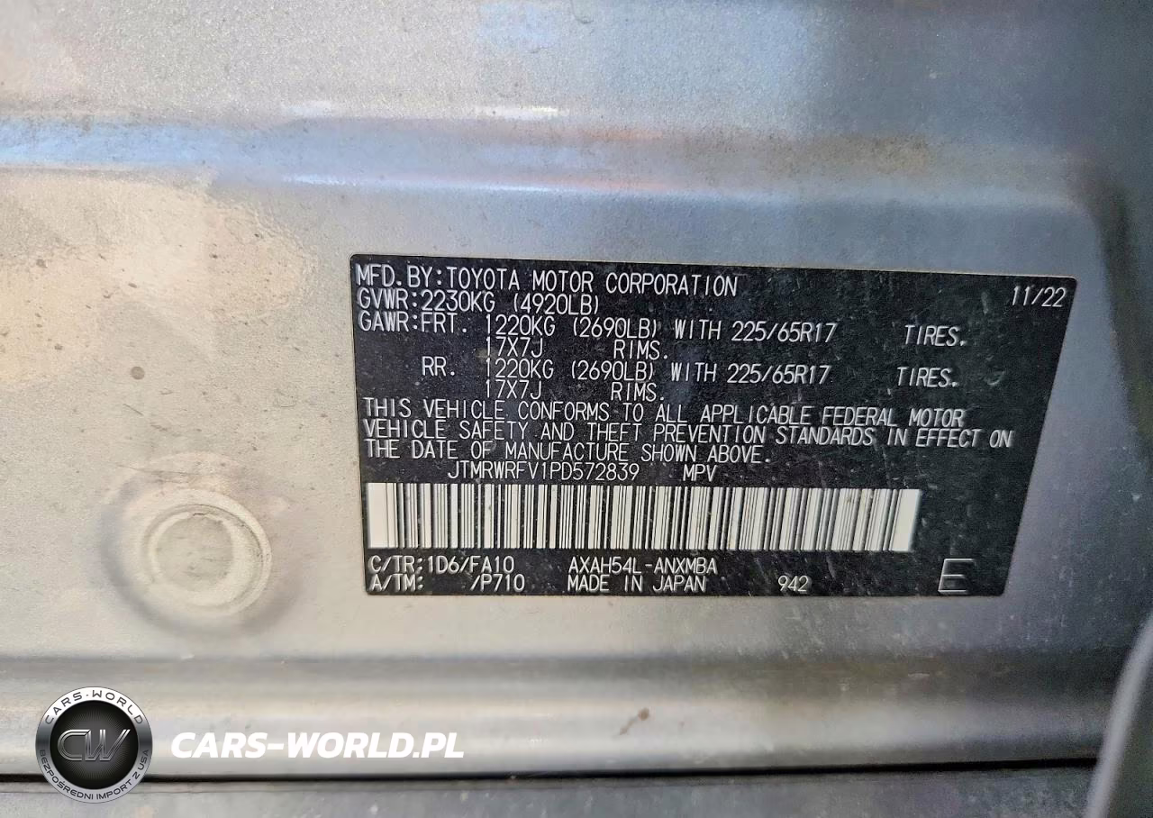 2023 Toyota Rav4 Hybrid Xle VIN:JTMRWRFV1PD572839 - 13