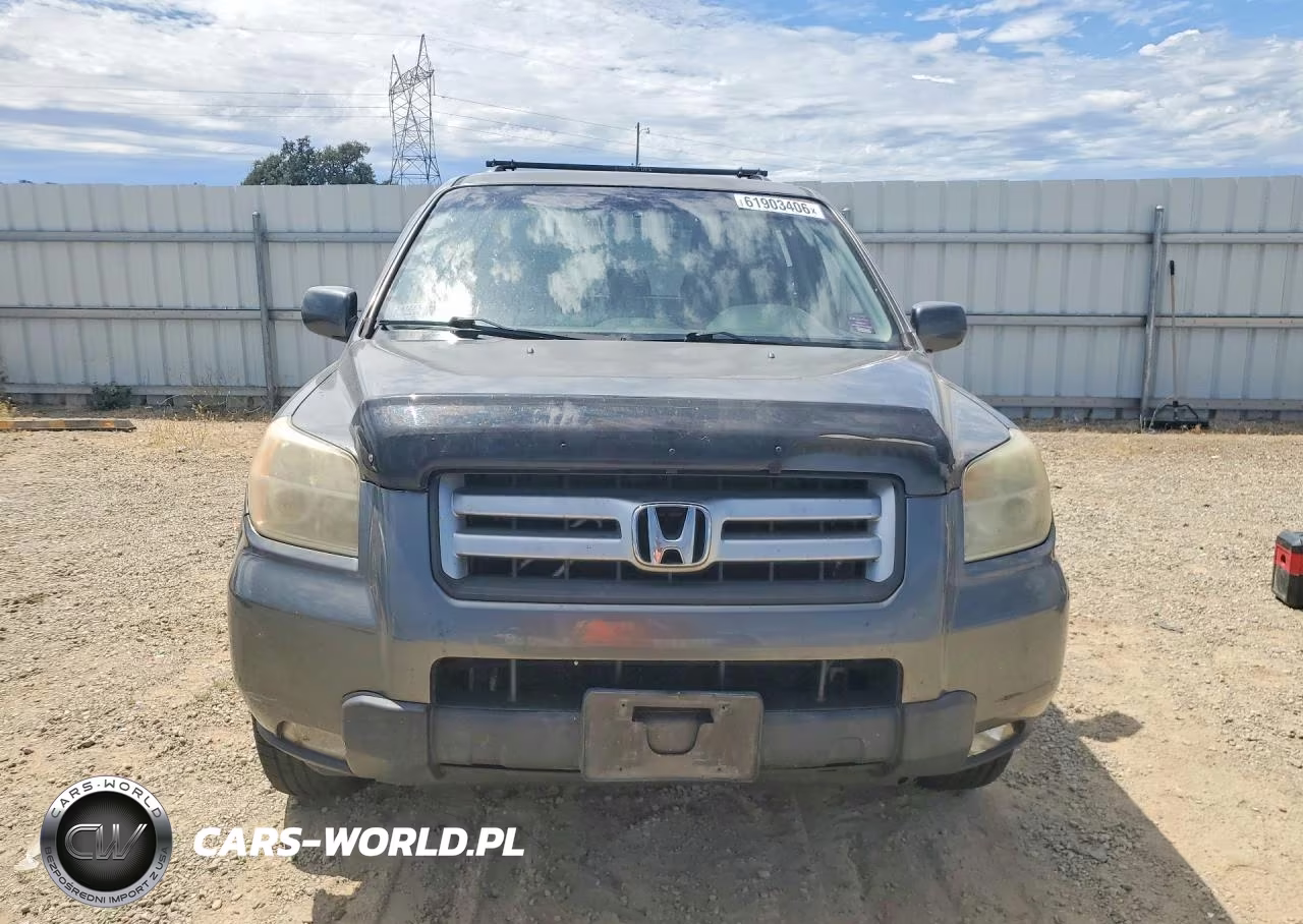 2007 Honda Pilot Ex VIN:2HKYF18407H533901 - 5