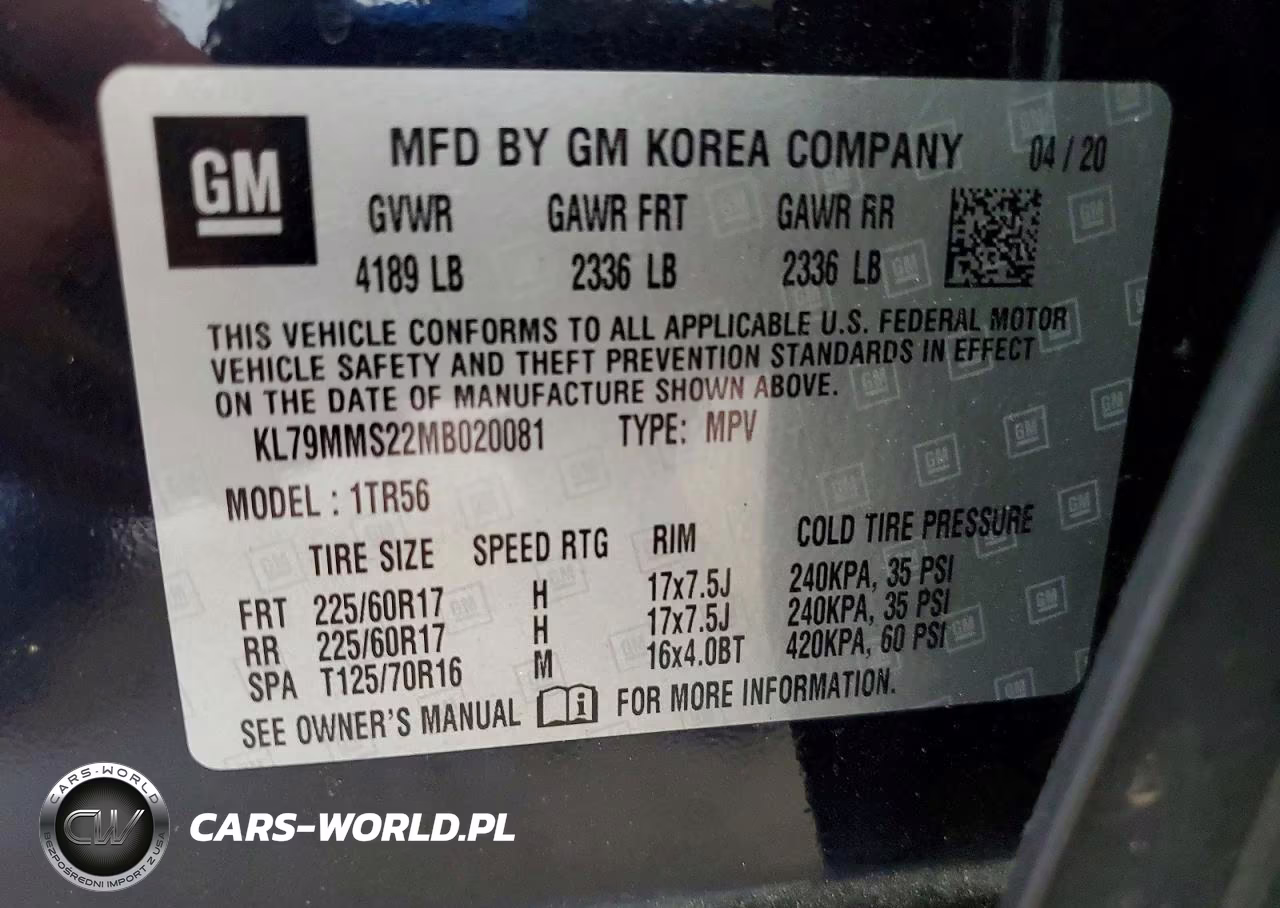 2021 Chevrolet Trailblazer Ls VIN:KL79MMS22MB020081 - 14
