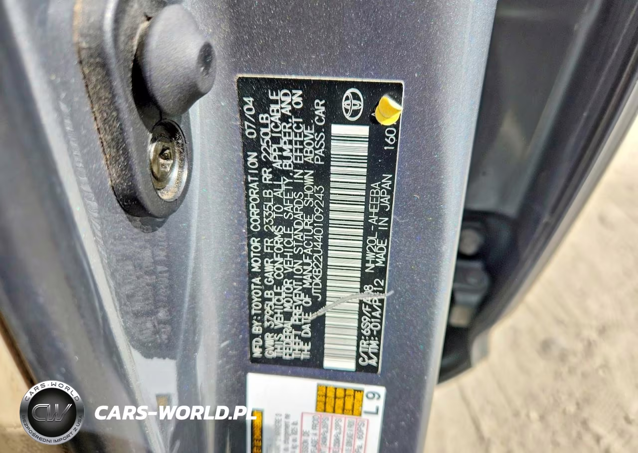 2004 Toyota Prius Base VIN:JTDKB22U440109243 - 12