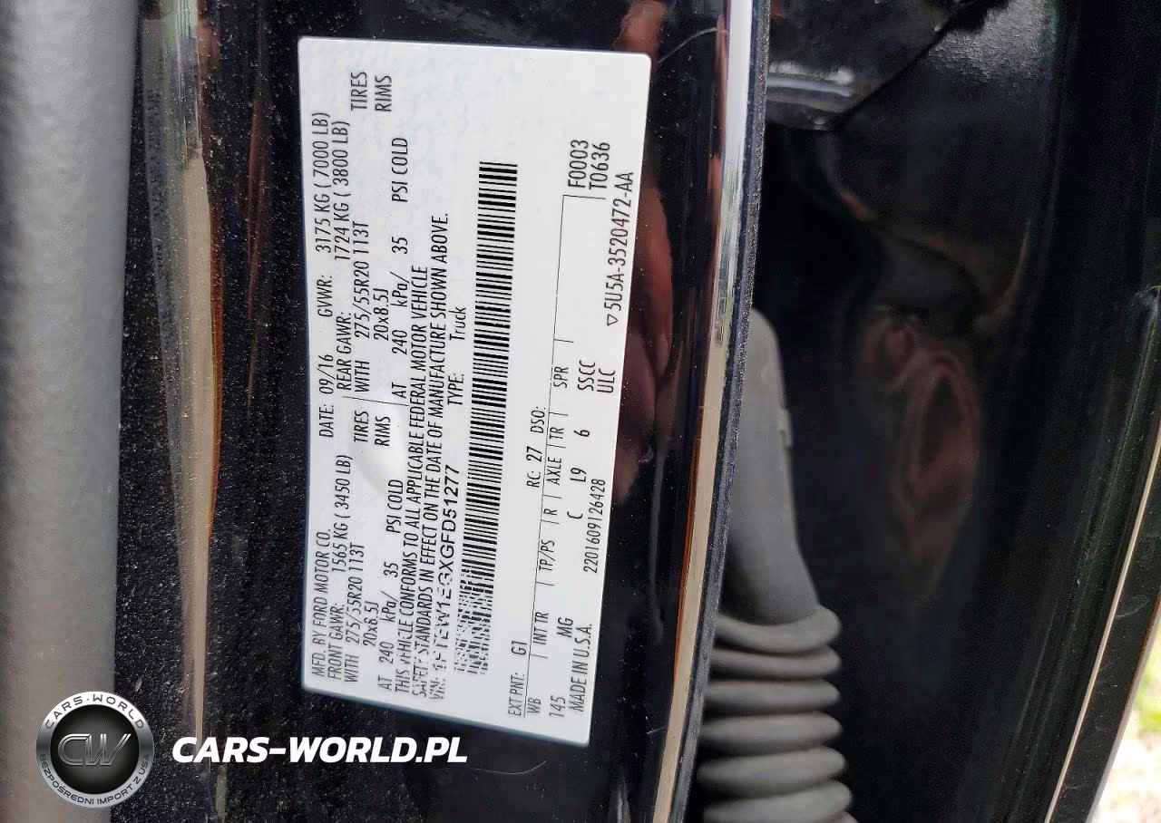 2016 Ford F150 Supercrew VIN:1FTEW1EGXGFD51277 - 12
