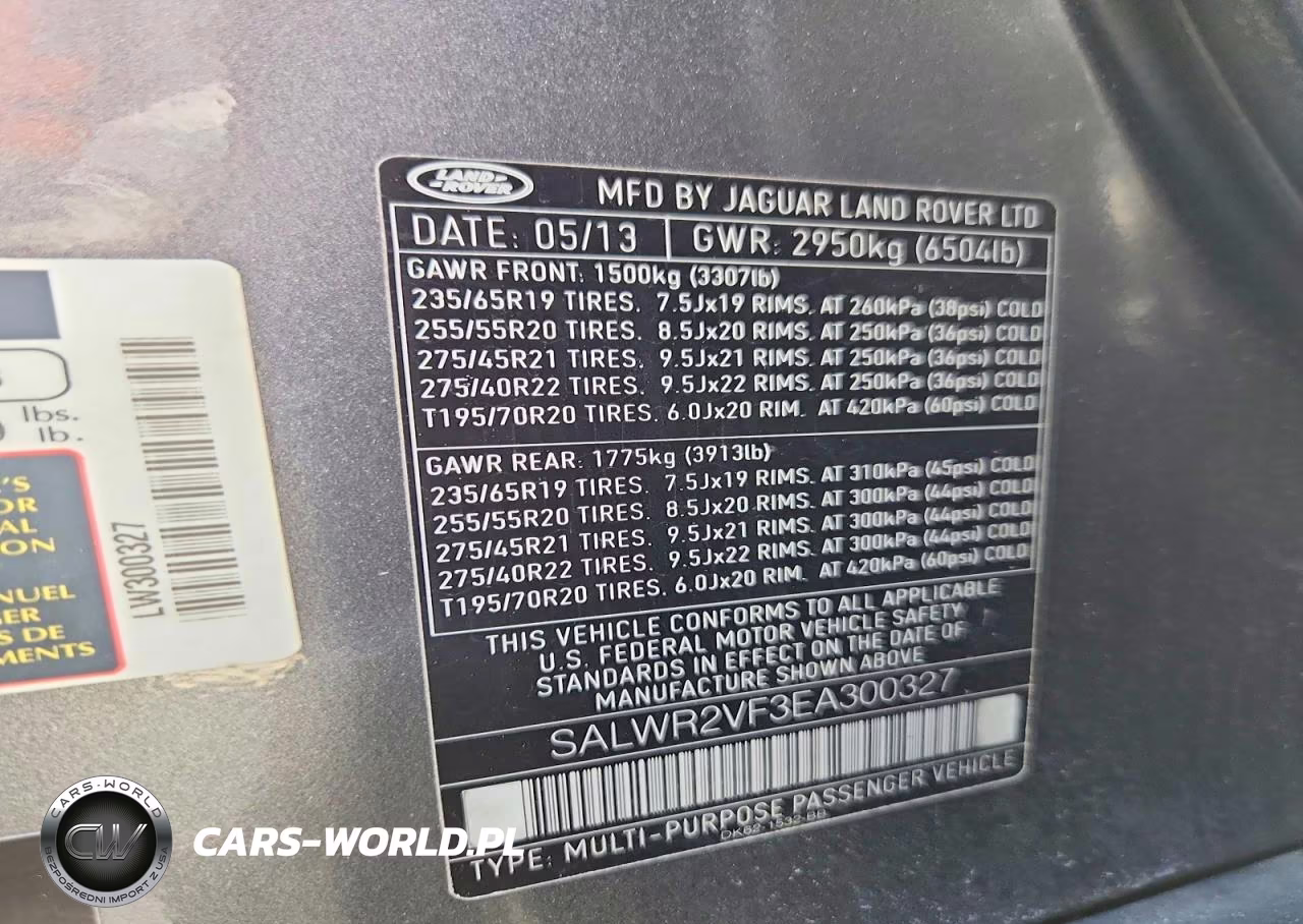 2014 Land Rover Range Rover Sport Hse VIN:SALWR2VF3EA300327 - 13